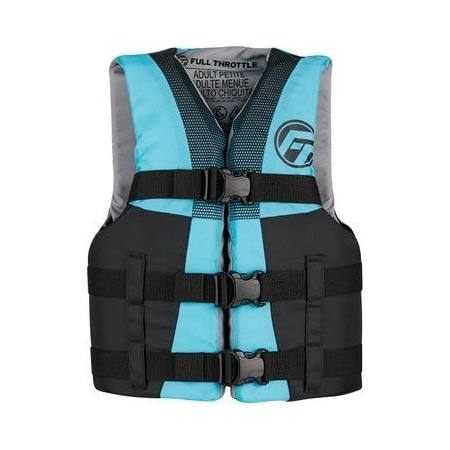 Full Throttle Vest-Teen Aqua Nylon, No 112200-505-010-22 112200-505-010-22